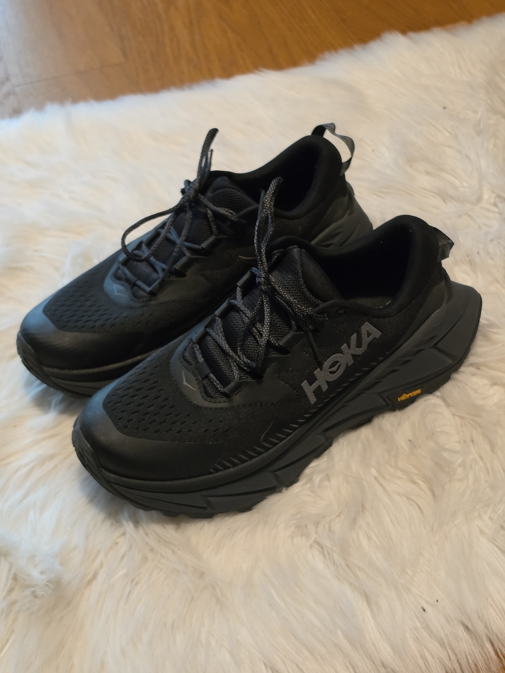 HOKA Men's Black Athletic Running/Hiking Sneakers